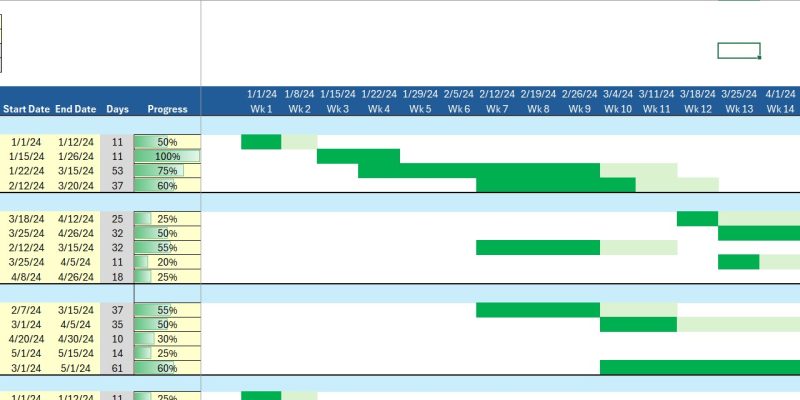 Project Gantt Chart